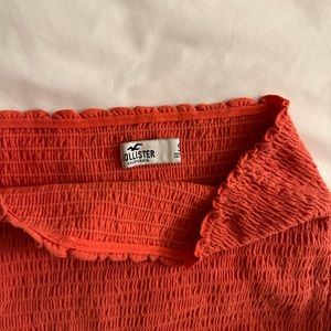 Salmon hot pink color tube top scrunchy